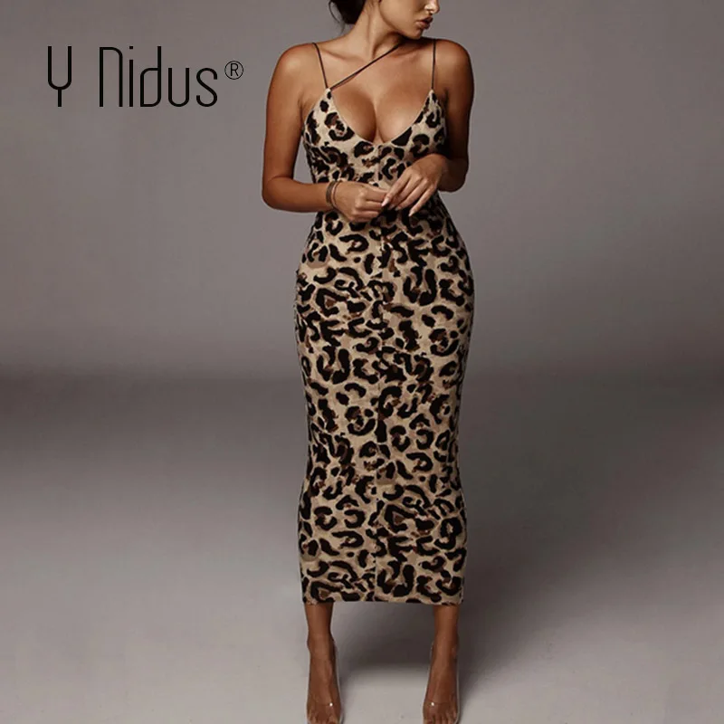 snake print bodycon midi dress