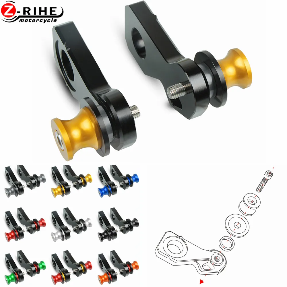 

Motorcycle Accessories Cotton Reels Rear Wheel Axle Stand Pick Up Hook Set for Honda CB650F CB 650 F 2014 2015 2016 2017 2018