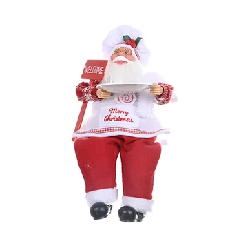 

Santa Claus Doll Ornaments Static Creative Gift Bag Old Man Puppet Doll Model Desktop Decoration Figurine
