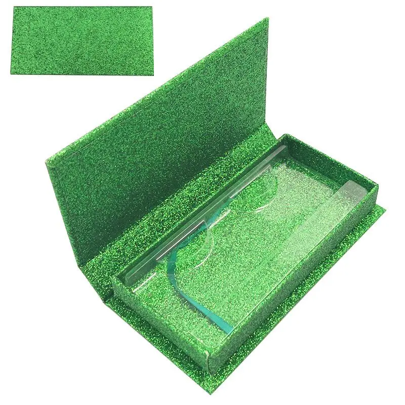 100 шт коробка для упаковки накладных ресниц коробки для ресниц заказной ваш логотип поддельные 3D норковые ресницы искусственные ресницы квадратные блестящие магнитные Чехлы пустые - Цвет: 29