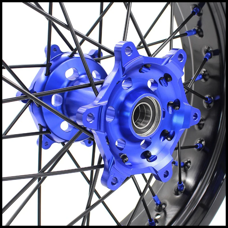 Набор колес Supermoto 3 5/4 25*17 &quotдля YAMAHA WR250F 2001 2018 WR450F 2003 спицы SupermotardBlack|motard wheels|supermoto