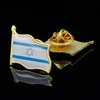 Israel Flag Pin Brooch Waving National Flag Style Flag Badge Brooch W/ Butterfly Clip Clothes Accessories ► Photo 1/6