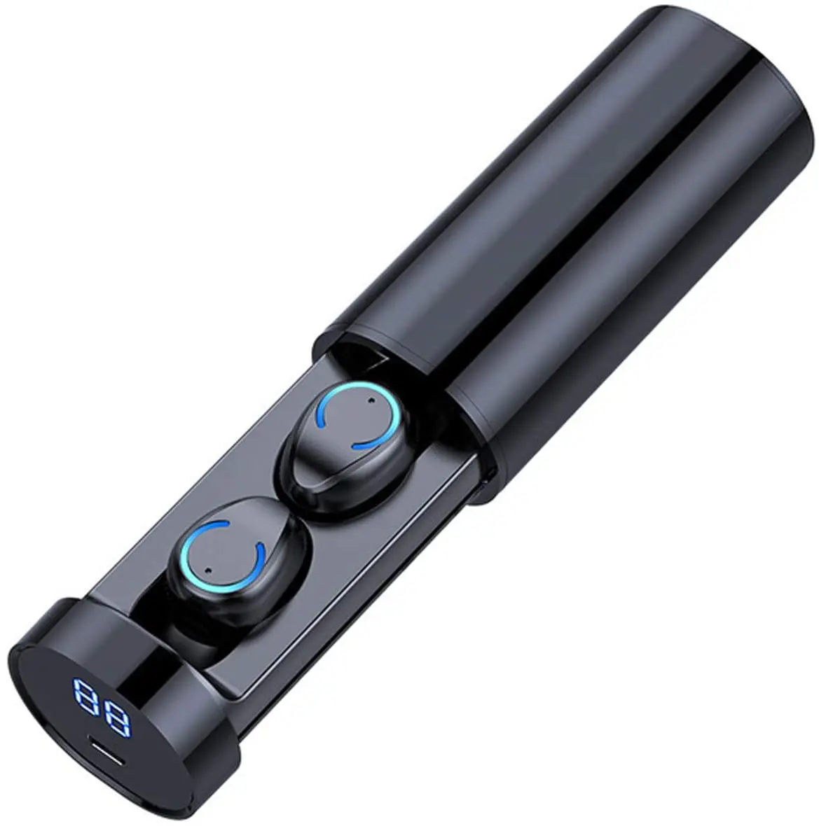 

Беспроводные наушники TWS Bluetooth наушники 5,0 отличный звук Hi-Fi IPX7 водонепроницаемый, шумоподавление, наушники для iPhone черный