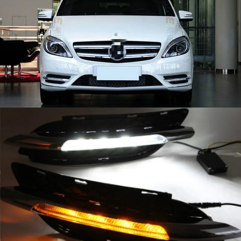 

2 шт. для Mercedes-Benz W245 B180 B200 2011-2013 Белый светодиодный дневный ходовой светильник DRL
