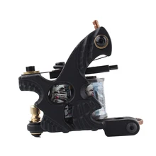 Премиум ручной работы Черная углеродистая сталь, татуировочная машинка высокого качества катушки татуировки машина для лайнера шейдера тела искусства прибор для тату