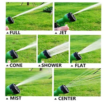 

25Ft-100Ft Expandable Garden Hose Watering Hoses Pipe With Spray Gun Car Wash Magic Flexible Water Hose