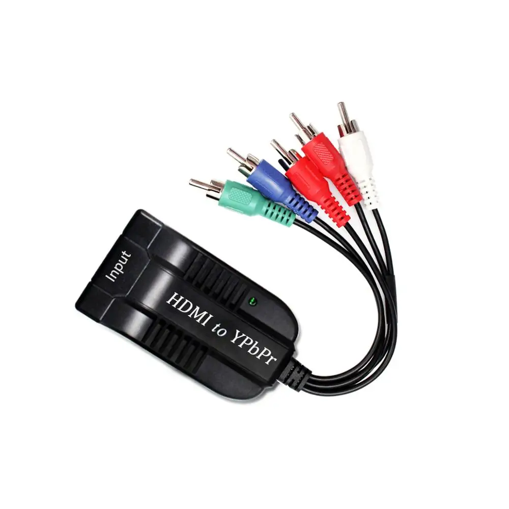 Бесплатная доставка 1080 p HDMI К ypbpr и fl/fr стерео аудио видео конвертер с портом ypbpr Совместимость hdmi 1,3