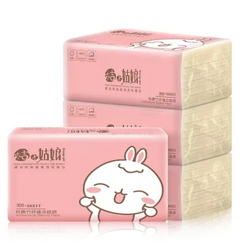 

In stock 4 Packs Super Soft Toilet Paper 3 Layer Pumping Paper Towels Tissue Oil Wiping Disposable Kitchen Table Cleaning Paper