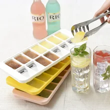 DIY силиконовая форма для льда 14 кубиков с крышкой замороженные кубики льда инструмент для изготовления льда лоток аксессуары для кухонного бара C1166 d