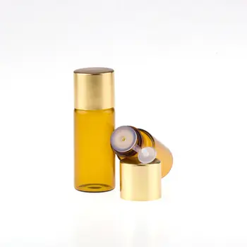 

5ml Mini Amber Glass Bottle with Cap Empty Protable Sample Vial Essential Oil Bottle Fast Shipping