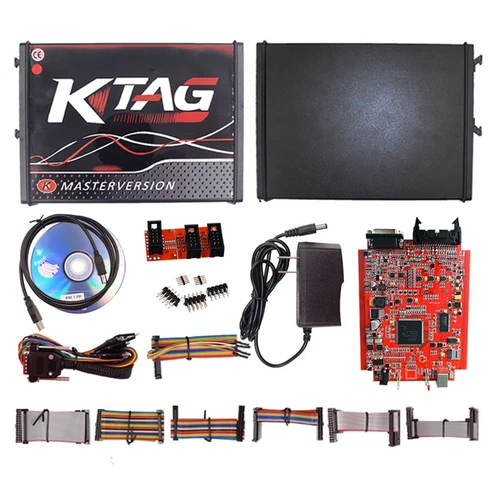 Buy Unlimited 2.80 EU Red KTAG ECU Programmer V7.020 4 LED 2.25 SW Online KTAG 7.020 Master OBD2 Tuning Car Trucks Programming Tools