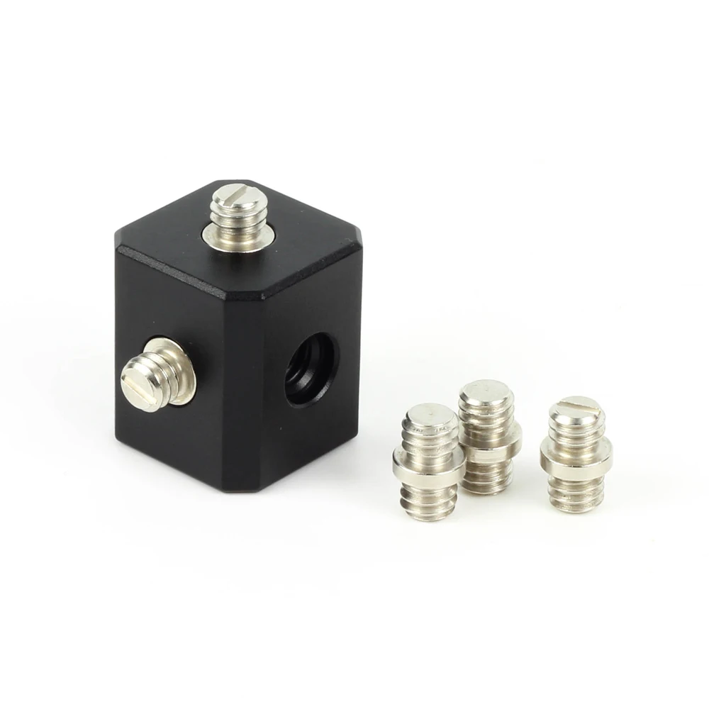 

1/4" Bracket polyhedron Cubic Mount Cube Stand Support fr Tripod Camera Rig Cage LED Light Bouncer Diffuser DIY