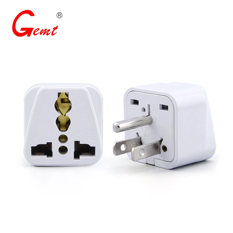 Adaptador de enchufe de viaje Universal de pines, para Europa, Reino Unido, India, Australia y Canadá, tipo B|Enchufe eléctrico| - AliExpress