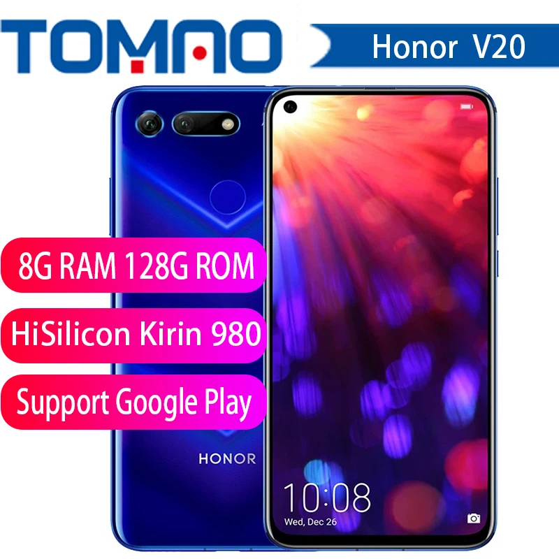 honor v20 Honor View 20 Link Turbo Smartphone Honor V20 Android 9 Support NFC fast charge Mobile Phone