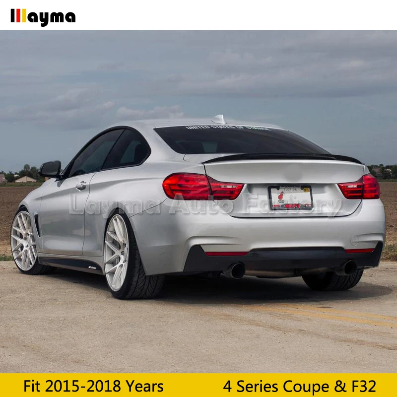 Стильный спойлер для заднего багажника из углеродного волокна BMW 4 серии Купе F32