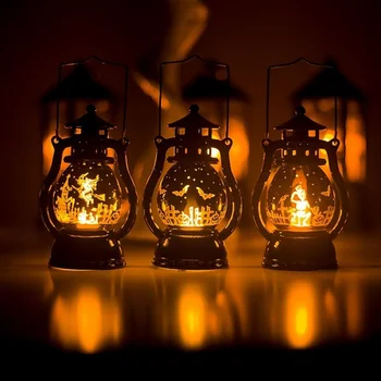 

Orange Practical Luminous Halloween Oil Lamp Festival Propose Flickering Best Gift Home Electronic Fine Creative