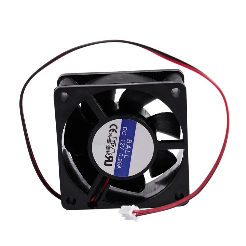 60 мм x 25 мм DC 12 В 0.25A 2Pin вентилятор охлаждения для компьютера чехол кулер процессора