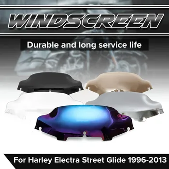 

For Electra Street Glide Bike 1996-2013 6 inch Motorcycle Wind Air Deflector Spoiler Protector Wave Windshield Windscreen