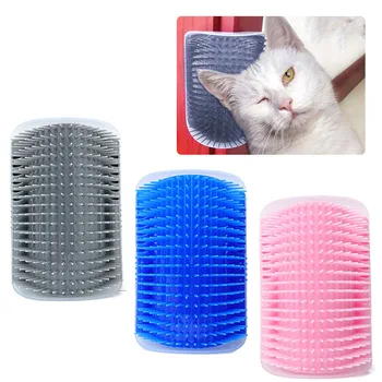 

Dog Cat Self Groomer Brush Pet Grooming Supplies Hair Removal Comb for Cat Hair Shedding Trimming Cat Massage Device with catnip