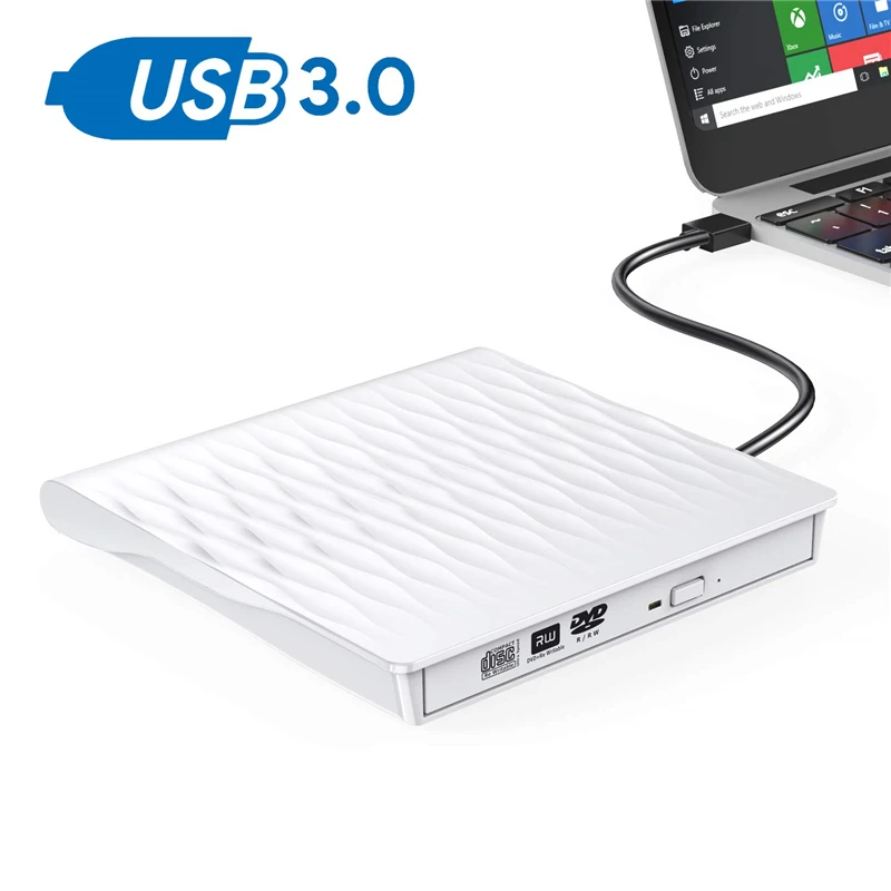 YAHEY USB 3,0 type C Внешний привод CD/DVD RW горелки оптический писатель плеер для Apple Mac book Pro Air ноутбука Windows диски - Цвет: External drive