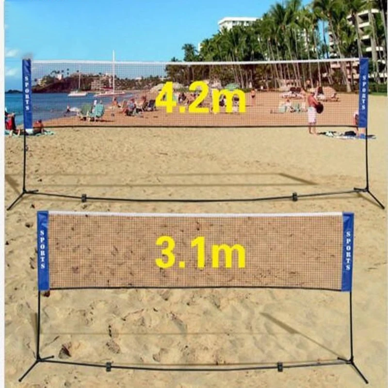

Portable Professional Training Square Grid Standard Badminton Net Outdoor Folding Grid 3.1m Cylinder Packaging Badminton Net