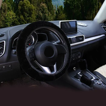 

Decoration Steering Wheel Cover Accessories Plush Fur Fluffy Velveteen
