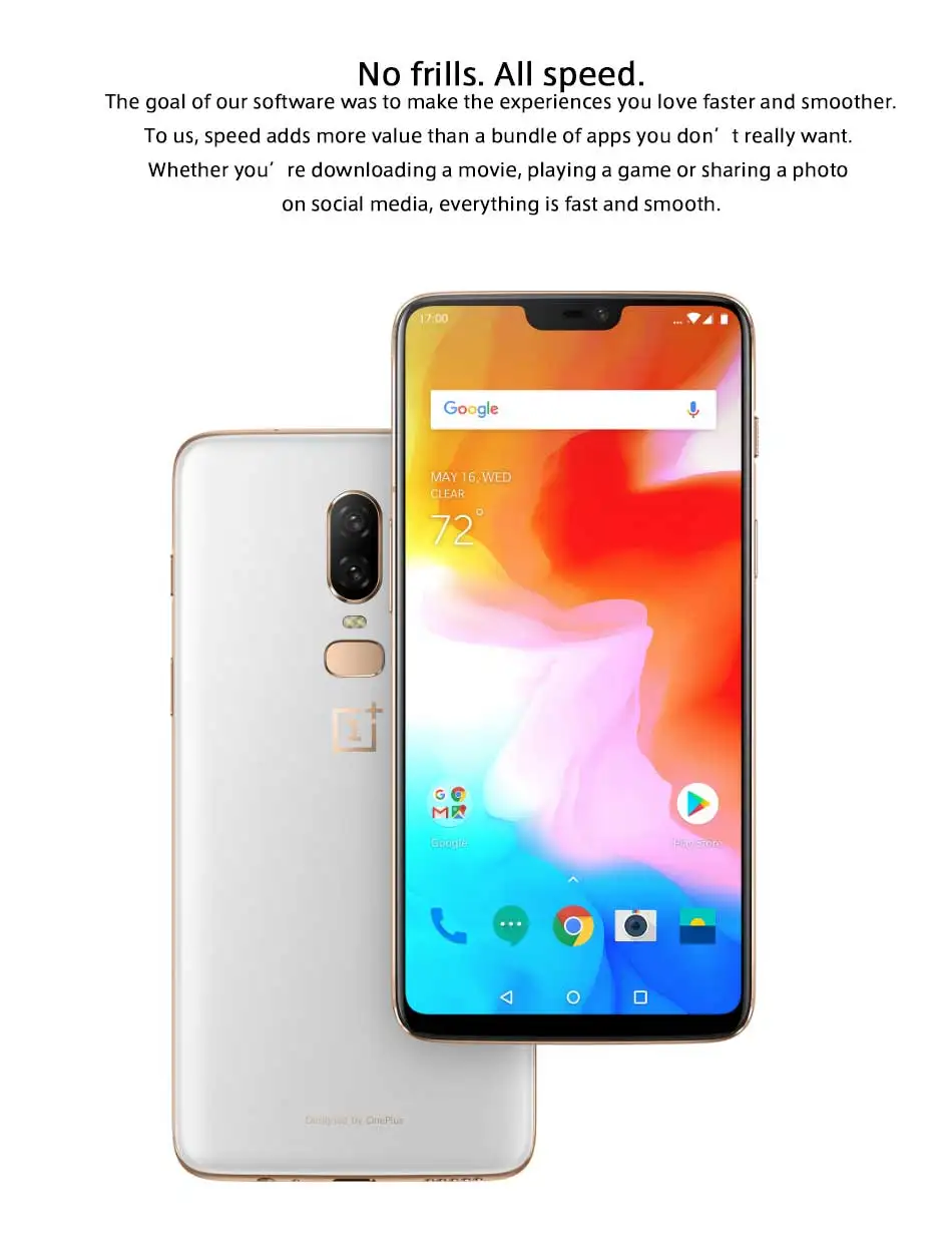 New Original Unlock Global version Oneplus 6 Mobile Phone 4G LTE 6.28" 8GB RAM 128GB Dual SIM Card Snapdragon 845 Android phone best phone in oneplus series