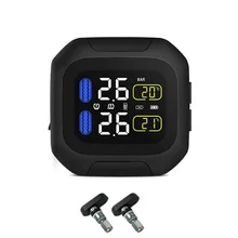 Инструмент для мотоцикла TPMS беспроводной монитор давления в шинах зарядка через usb Замена автомобиля Простая установка с 2 датчиками Универсальный