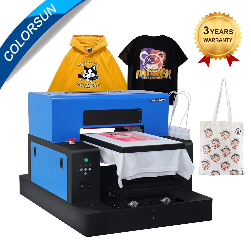 

Colorsun A3 DTG Printer For Epson L1800 A3 Flatbed Printing Machine for T-shirt Hoodies A3 Direct to Garment Printer A3 DTG