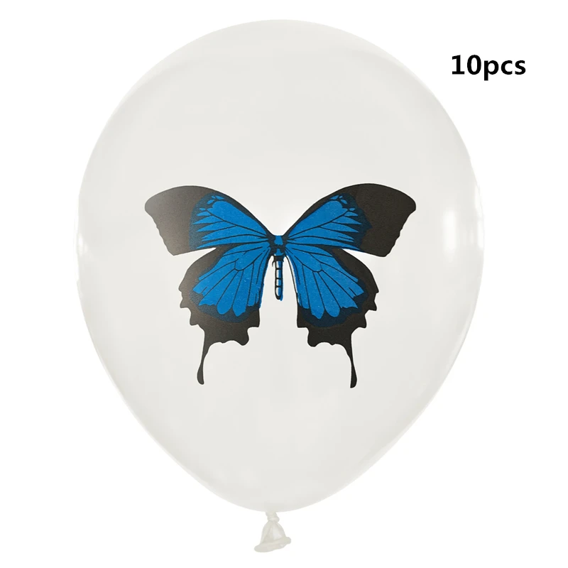 Цветные латексные воздушные шары в виде бабочки хвоста насекомых животных для