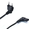 Double Elbow Angled EU 2 Pin Plug to IEC 320 C7 female Portable Conversion Power Cable 100cm/300cm ► Photo 2/6