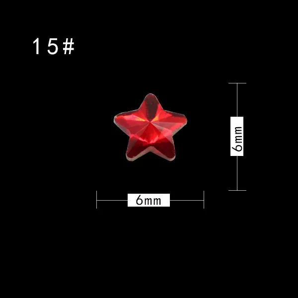 10 шт./упак. нейл-арта украшения камни с плоской задней частью Форма капли воды с украшением в виде кристаллов красная мозачиная Стекло Стразы для украшения аксессуары - Цвет: 15