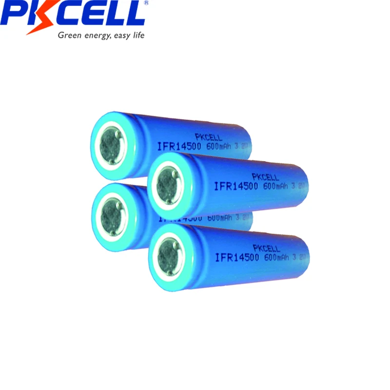 8 шт. PKCELL IFR 14500 батарея 3,2 в 600 мАч liFepo4 батареи 14X50 AA Аккумуляторная батарея для солнечной панели светильник, зубная щетка