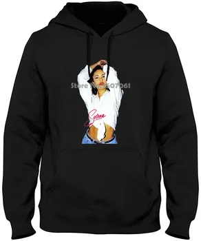 

New Rare Selena Quintanilla Top Black Usasz Limmited Edition O-neck Harajuku Tops Hoodies & Sweatshirts