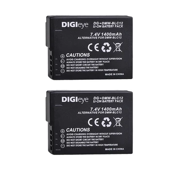 

2Pcs DMW-BLC12 BLC12E BLC12PP DMWBLC12 Batteries for Panasonic Lumix DMC-G5 G6 G7 GX8 G85 GH2 DMC-FZ200 FZ1000 FZ300