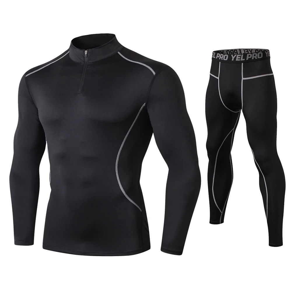 Fanceey High Collar Winter Thermo Underwear Thermal Men Long Johns