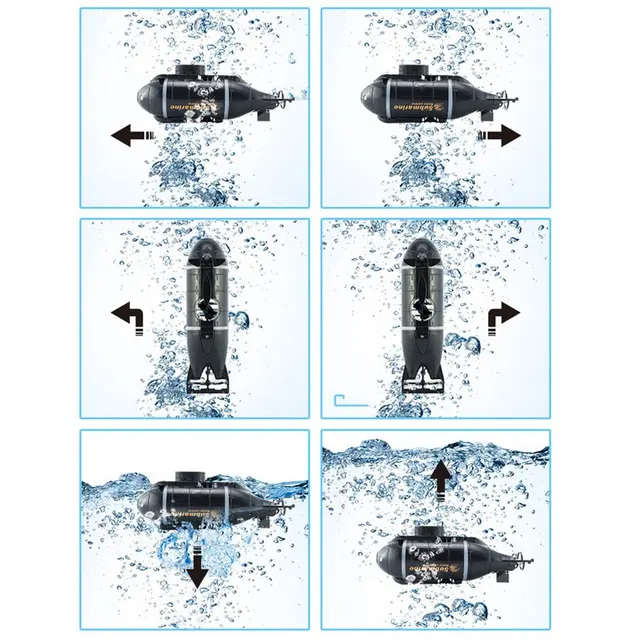 Six-channel Wireless Mini Remote Control Boat Submarine Model Toy 3