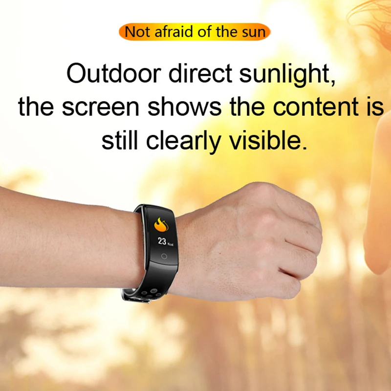 Tanie UTELITE Q8 inteligentny bransoletka mężczyzna kobiet Monitor pracy serca wodoodporna inteligentny zespół inteligentny zegarek fitness Smart watch dla Xiaomi Huawei telefonu Apple