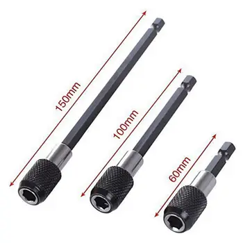 

1Pcs 105 Degree Right Angle Drill Extension Magnetic Attachment + 1Pcs 1/4 inch Extension Bit (11.6Inch) + 3Pcs 1/4 inch Hex Sha
