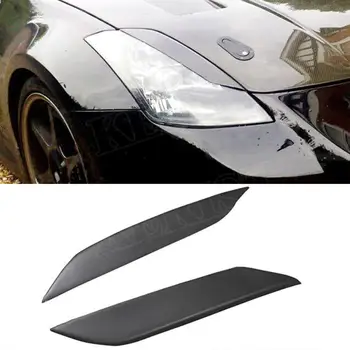 

350z black frp eyebrow all Car headlight lips brows Fit For Nissan 350Z 03-06