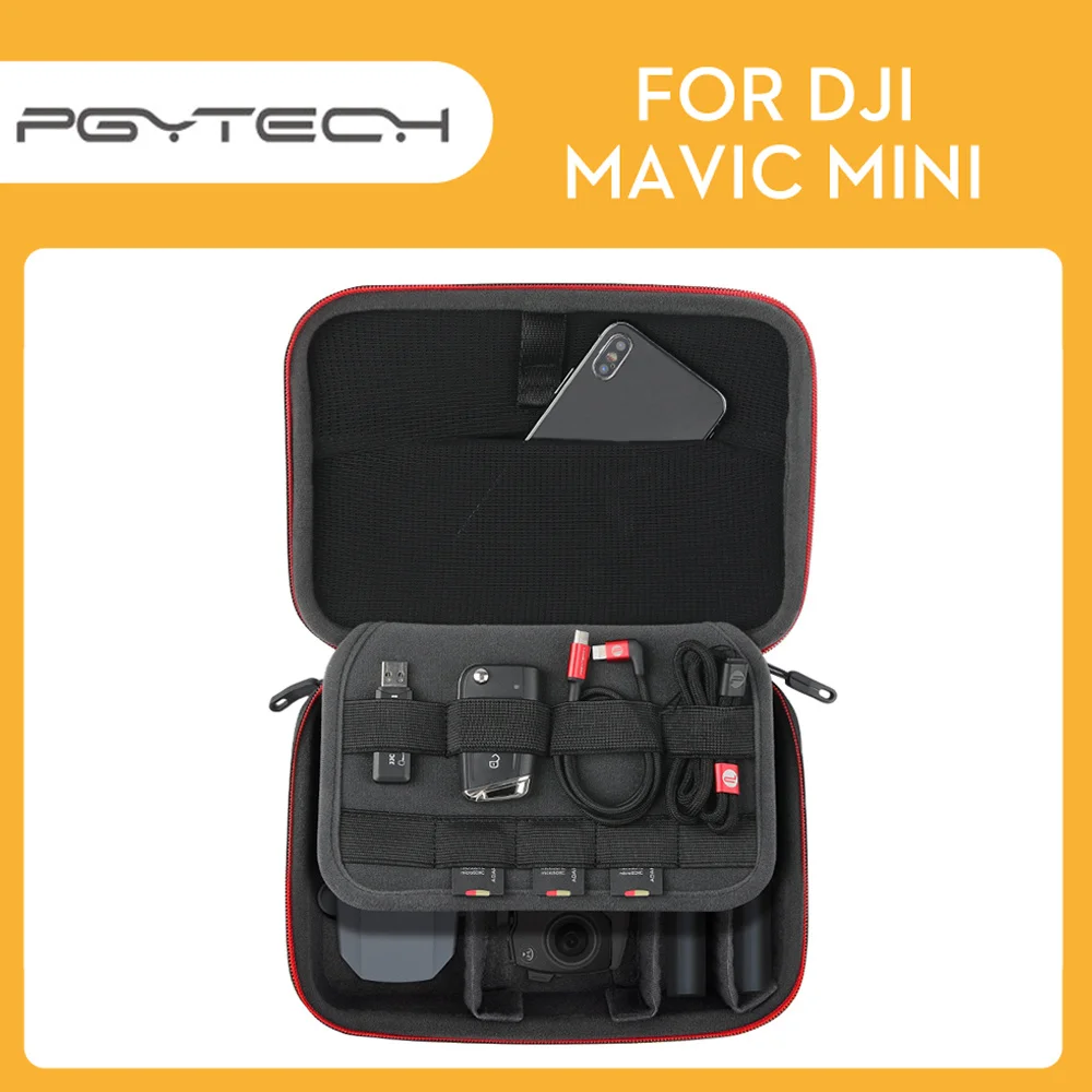 PGYTECH Mavic мини чехол для переноски для DJI Mavic Mini EVA жесткий корпус Портативный Скрытая ручка сумка с большой емкостью места для хранения