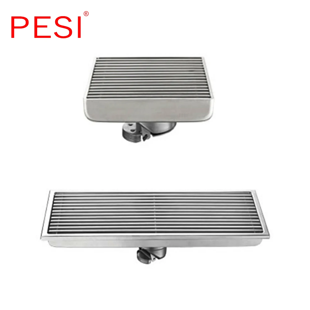 

Free shipping 304 stainless steel 300/150/110mm square anti-odor floor drain bathroom invisible shower floor drain.