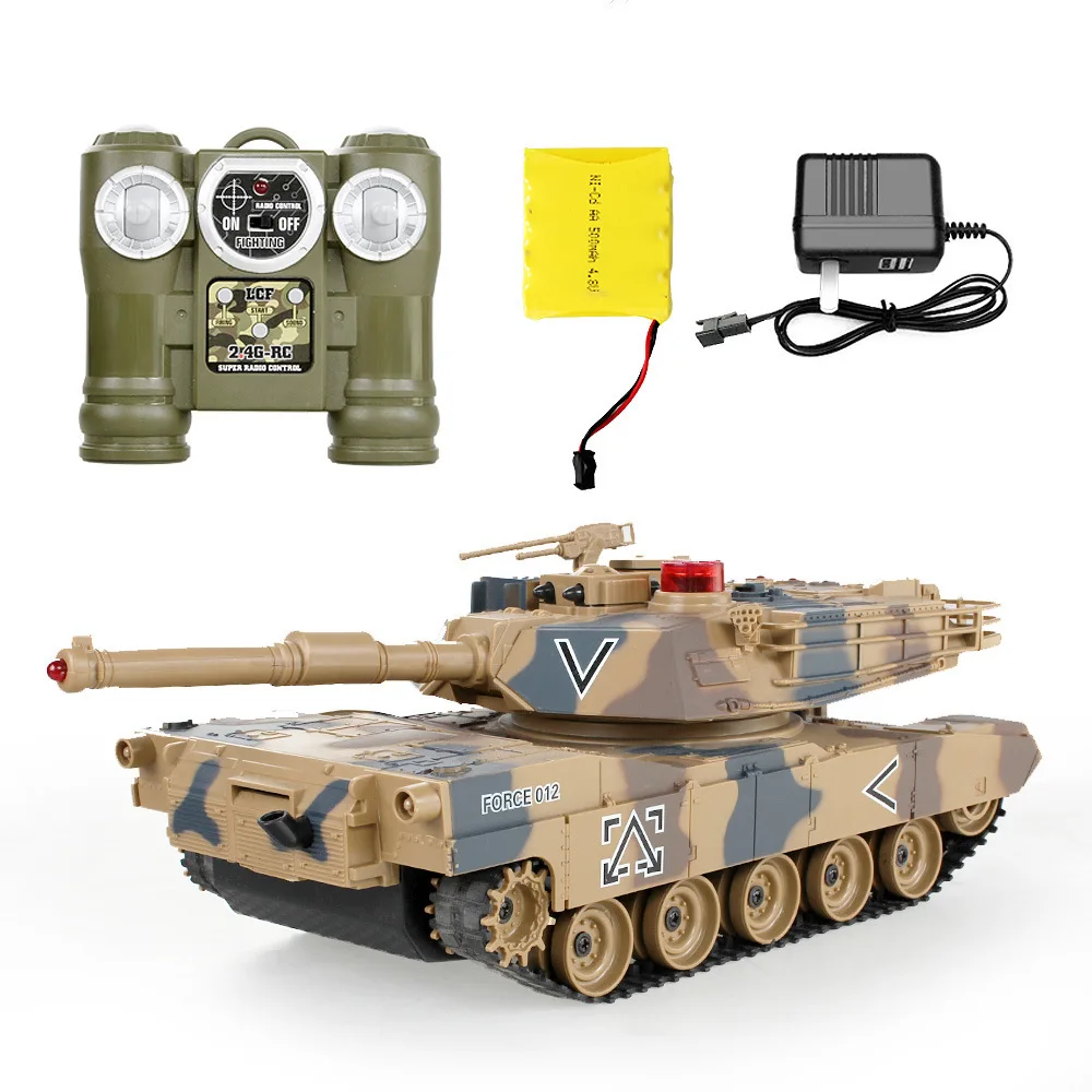 

Electric Remote Control Battle Tank Parent And Child Battle Infrared Turret Military Parade Tank Model Boy Toy