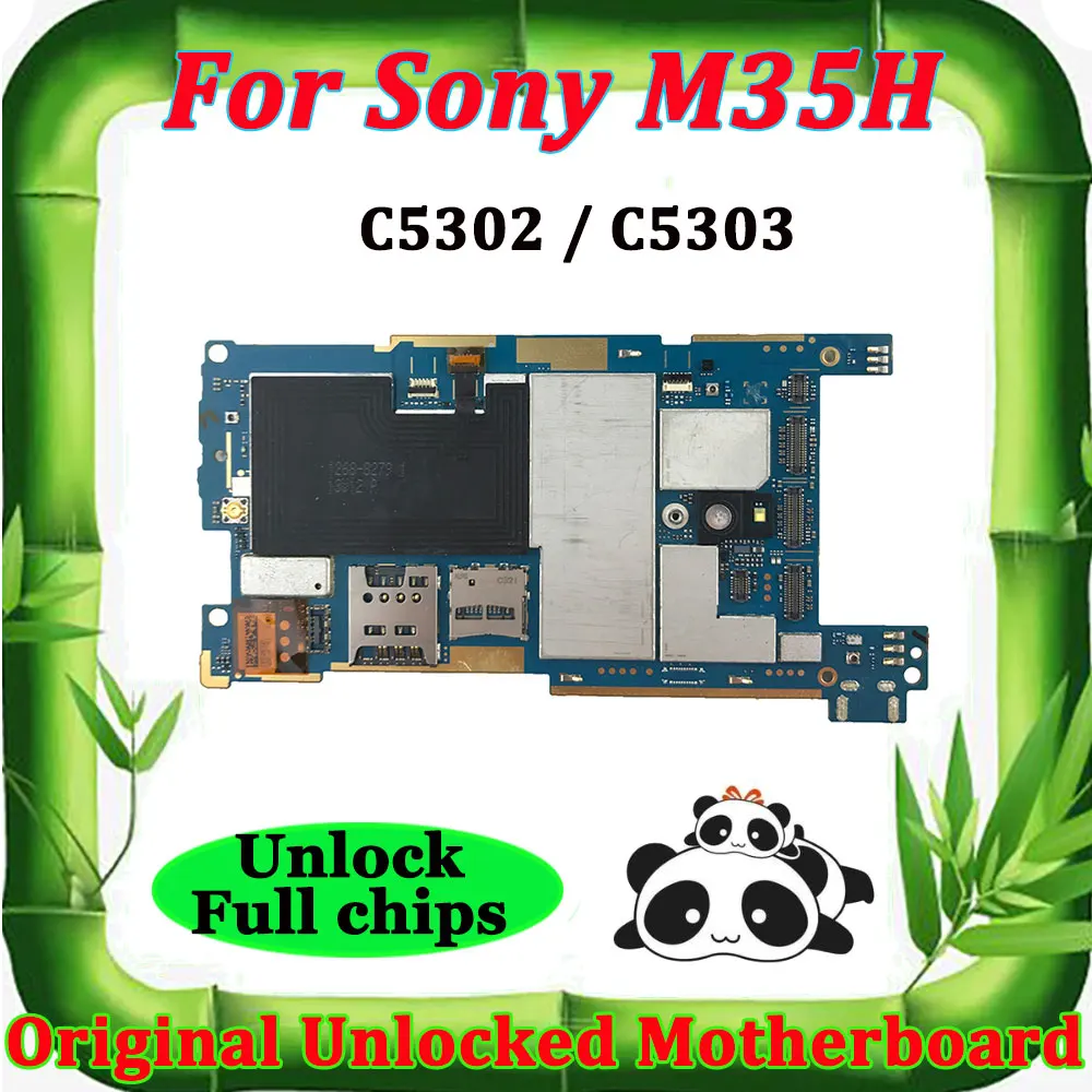 Разблокированная материнская плата для sony Ericsson Xperia M35H C5302 C5303 Заводская разблокировка материнская плата Android OS материнская плата