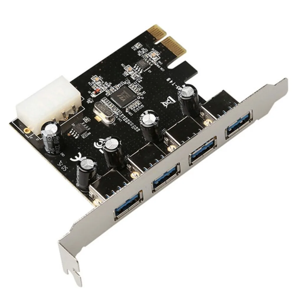 Placa de Alimentação Placa de Expansão Cartão para 4 Pcie Chipset Porta Usb3.0 Riser Pinos Pci-e Vl805 x1 4 4 Comutadores KVM