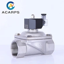 " NPT соленоидный водяной клапан 12v 2Way нормально закрытый Нержавеющая сталь клапан