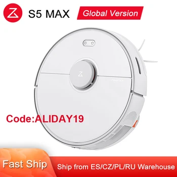 

2020 Roborock S5 Max Robot Vacuum Cleaner for Home Smart Sweep Robotic Cleaning Mope Upgrade of Roborock S50 S55 Mi Robot