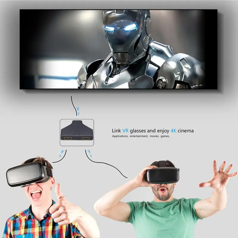 HDMI 2,0 сплиттер кабель одна мама на две карты памяти 3