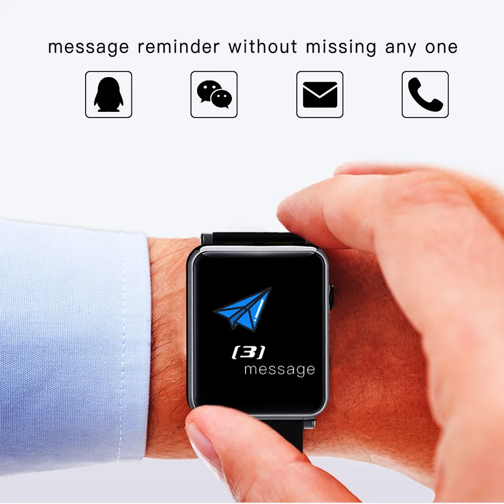 Smart Watch Ollivan Ky106 Smartband Fitness Tracker Bracelet Activity Tracker  Blood Oxygen Color LCD Watchband PK Miband 3