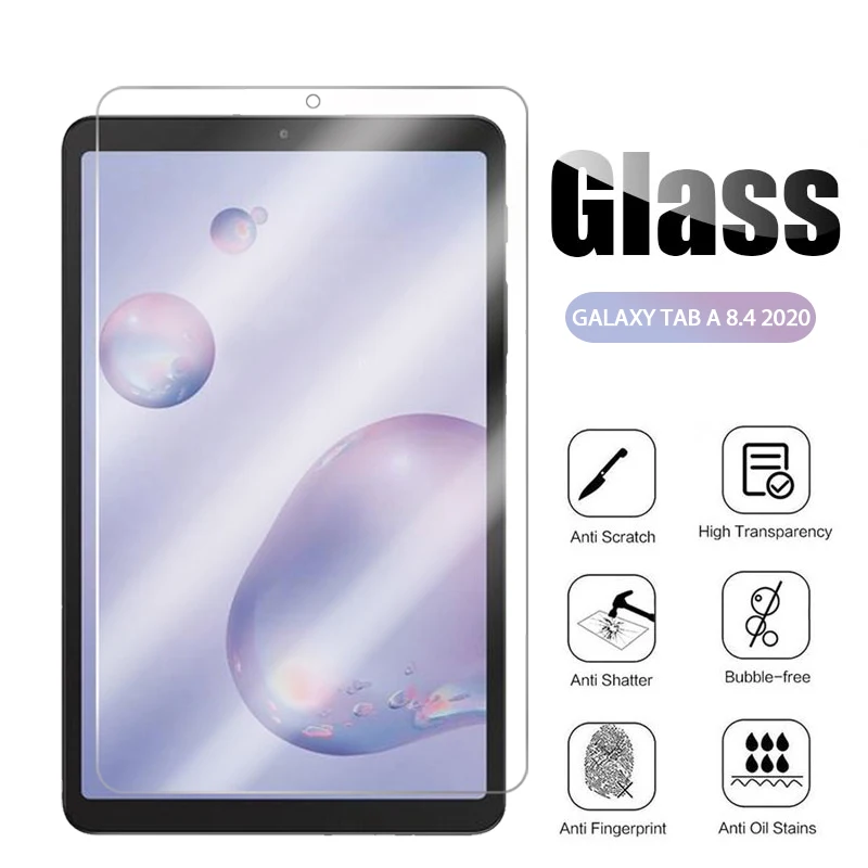 

Tempered Glass Screen Protector For Samsung Galaxy Tab A 8.4 2020 T307 10.1 2019 T515 P580 8.0 2018 7.0 T280 9.7 T550 T295 P205